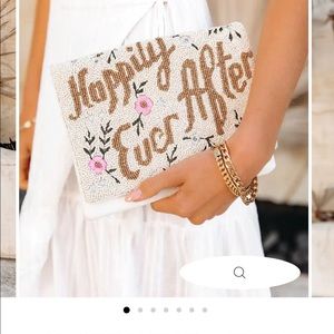 Happily Ever After Handmade Beaded Crossbody Clutch